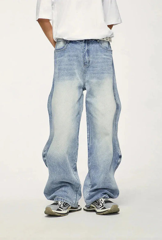 Jeans med vide ben Motelys