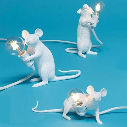 GlowShape - Musformet Bordlampe for Unik Stilig Belysning Motelys