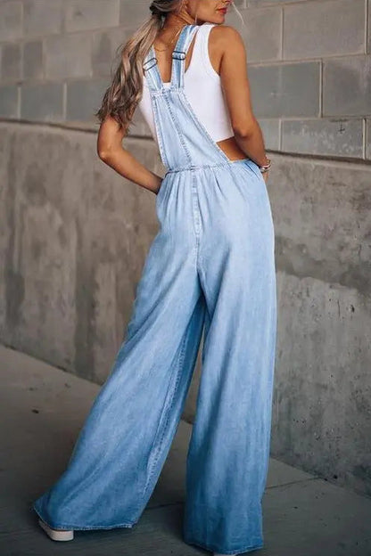 DenimChic - Trendy Denim Jumpsuit for Kvinner som Elsker Mote Motelys