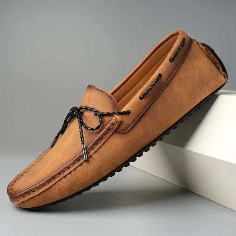 StyleStep - Elegante Loafers i Semsket Skinn for Menn Motelys