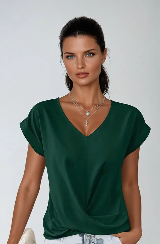 ChicStyle - Topp med V-hals for Kvinner i Trendy Design Motelys