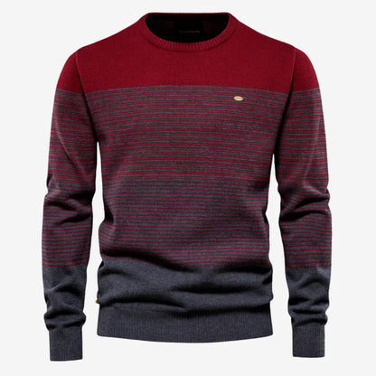 CozyStripe - Stripete Bomullsgenser for Menn med Uformell Stil Motelys
