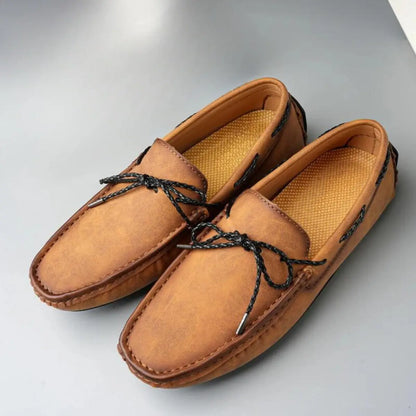 StyleStep - Elegante Loafers i Semsket Skinn for Menn Motelys