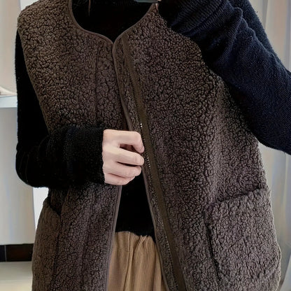 CozyNest - Varm Vest for Kvinner til Komfortable Dager Motelys