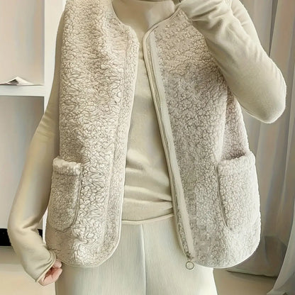 CozyNest - Varm Vest for Kvinner til Komfortable Dager Motelys