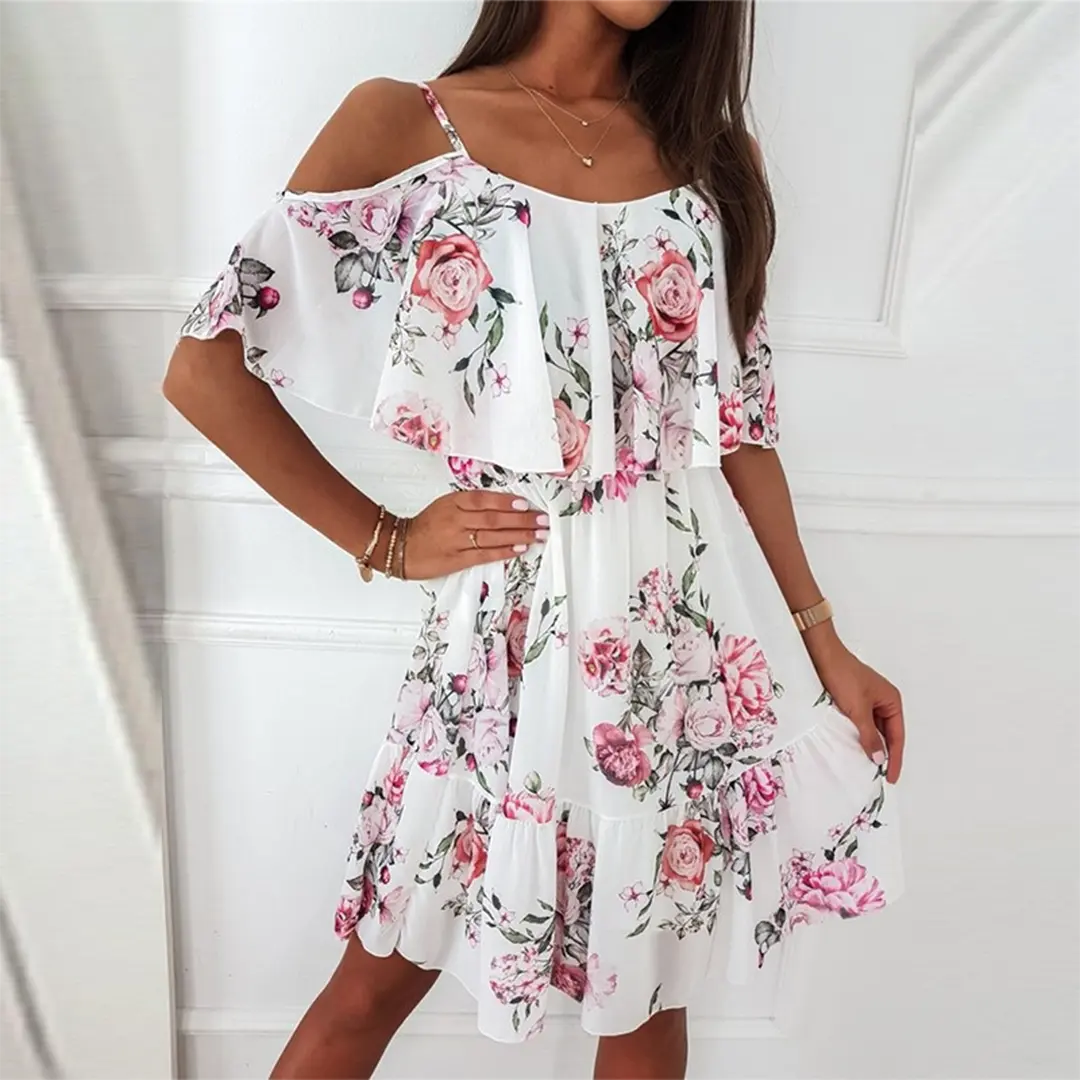 TrendyVibe - Kule Kjole med Stropper for Enkel Stil Motelys