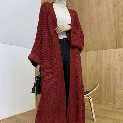 ChicCover - Elegant Cardigan for Kvinner i Varme Farger Motelys