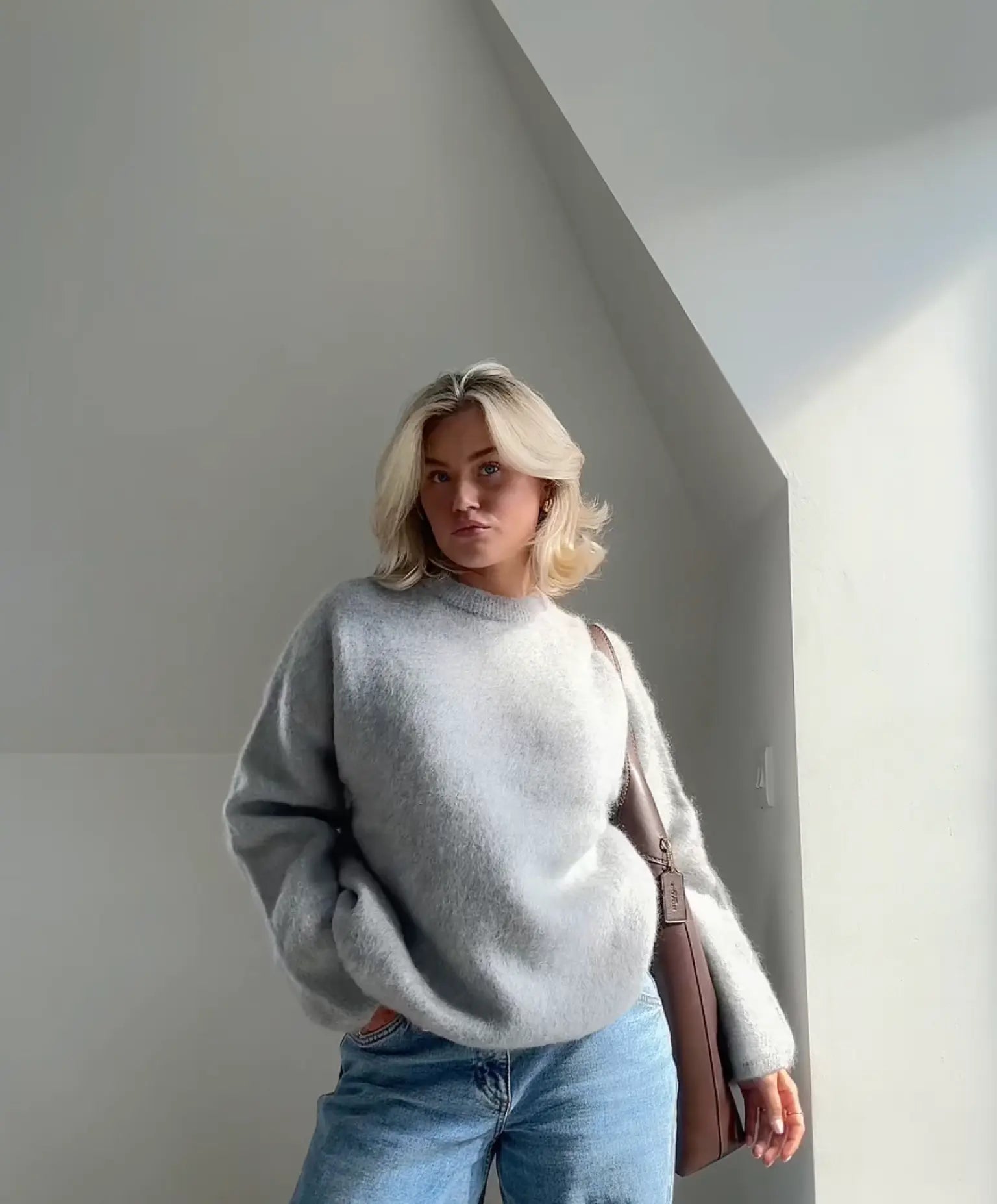 CozyThreads - Stilfull Crewneck-Genser for Hverdagsbruk Motelys