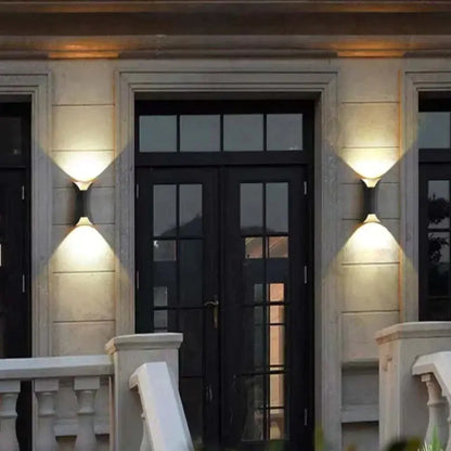 Vanntett aluminium  LED-vegglampe Motelys