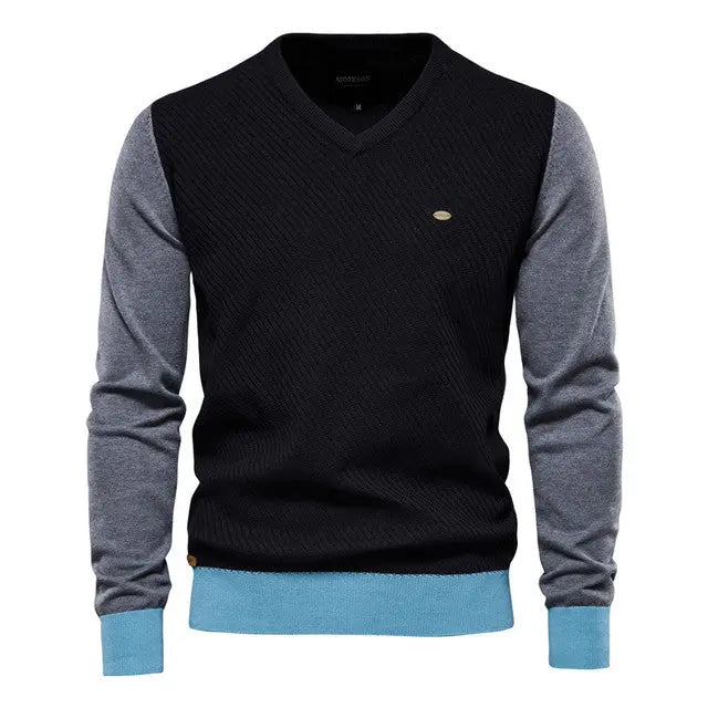 ChicStyle - Trendy Stripete Genser for En Uformell Stil Motelys