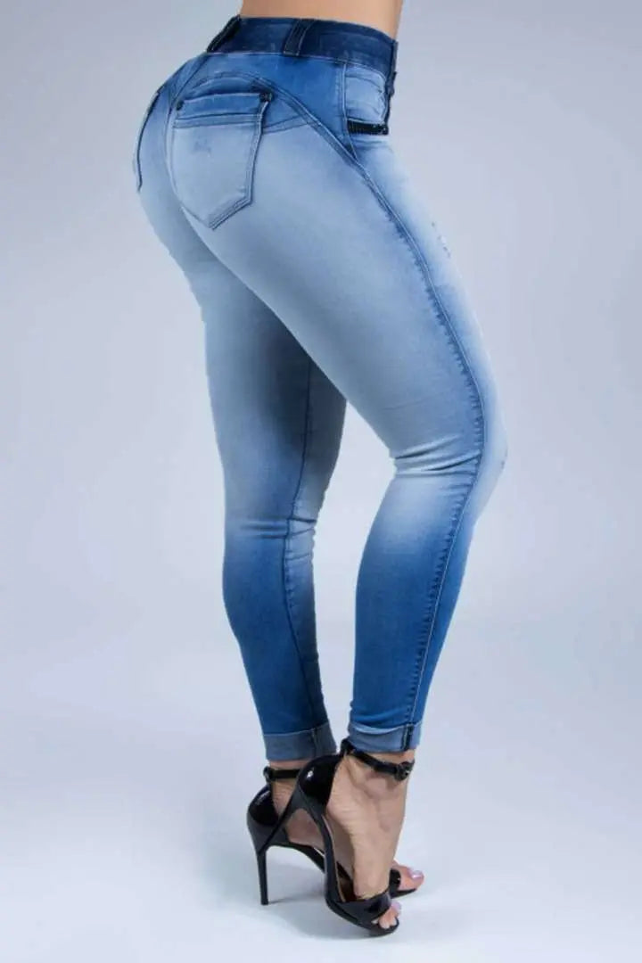 VogueFit - Skinny Jeans med Høy Midje for Perfekt Passform Motelys