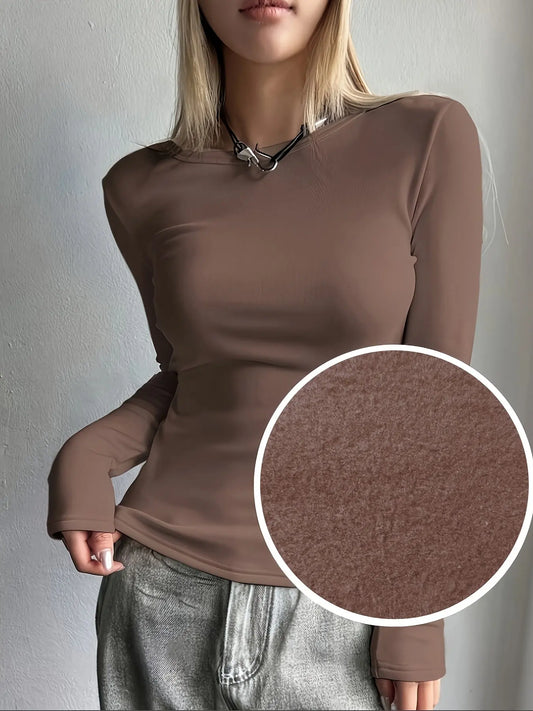 FrostFlex - Termostrikket Slim Fit Topp for Kvinner Motelys