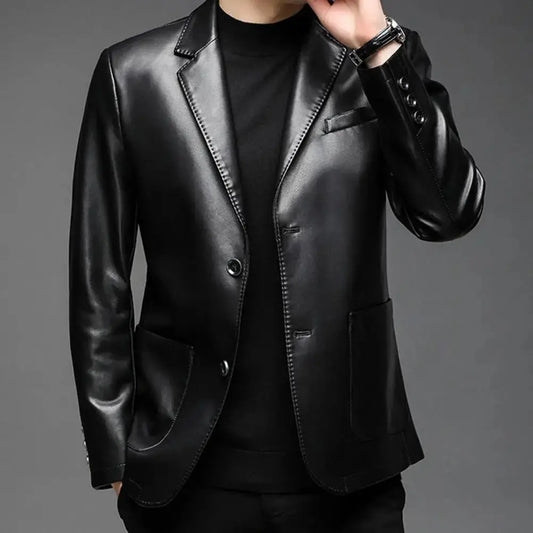 Blazer i imitert skinn Motelys