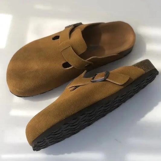 StyleFlex - Elegante Sandaler i Skinn for Hverdagsbruk Motelys