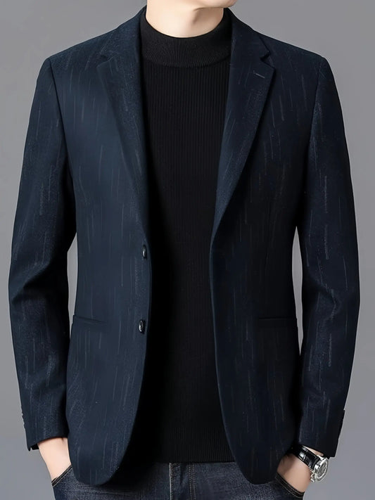 blazer med stripete mønster Motelys