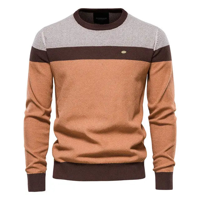 ChicStyle - Trendy Stripete Genser for En Uformell Stil Motelys