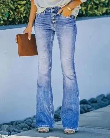 JeanVibe - Stretchy Jeans for Kvinner med Utrolig Komfort Motelys