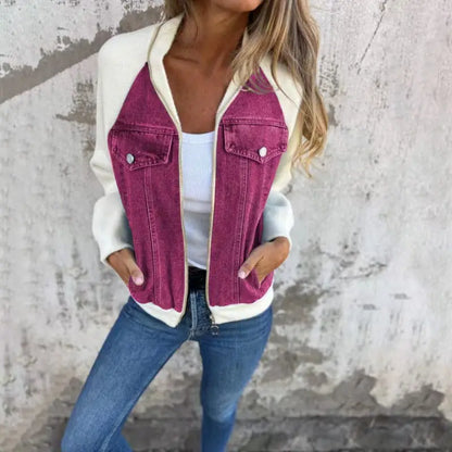 Spleisejakke i denim Motelys