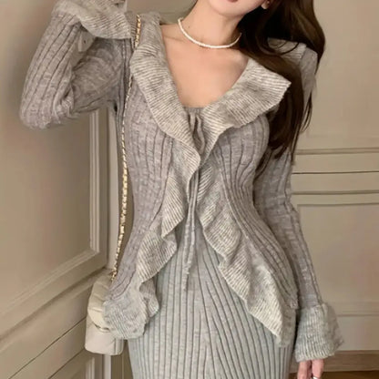 Strikket Volang Cardigan Motelys