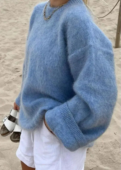 CozyVibes - Komfortabel Ullgenser til Dame for Kule Dager Motelys