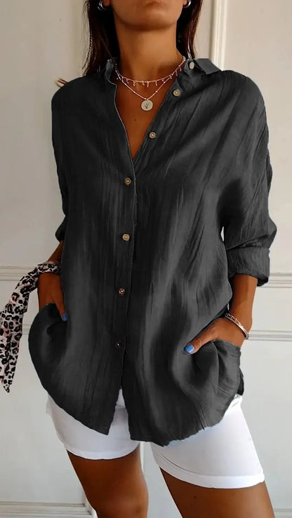 ChicWave - Elegant Sommerbluse for Stilbevisste Kvinner Motelys