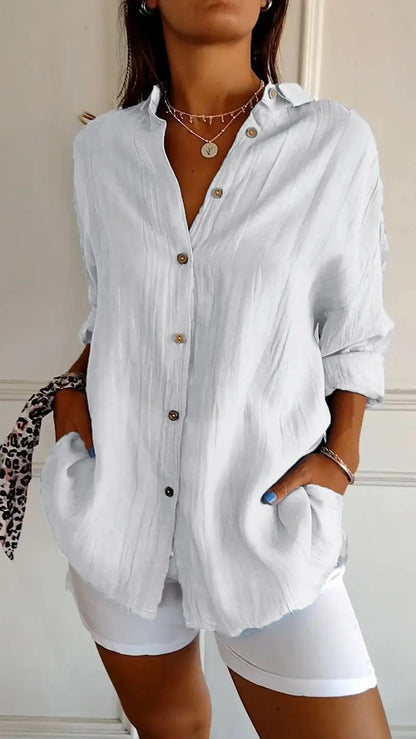 ChicWave - Elegant Sommerbluse for Stilbevisste Kvinner Motelys