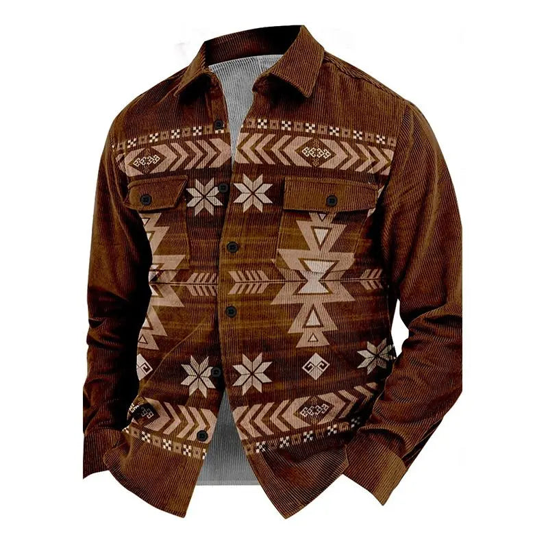 Knappet frakk til menn Motelys