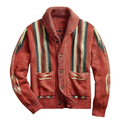 CozyLayers - Langermet Strikkecardigan for Menn med Stil Motelys