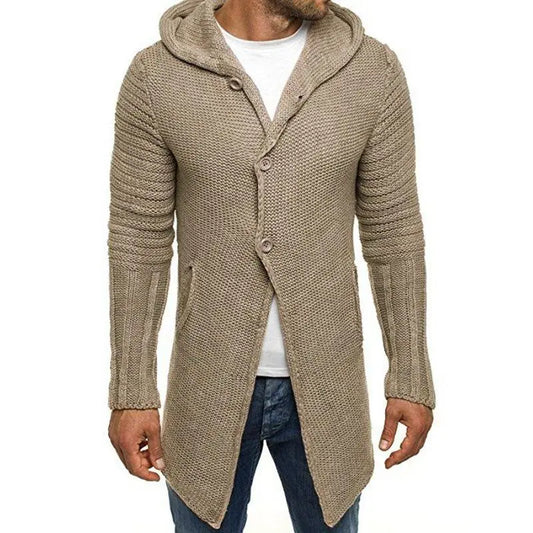 CozyFit - Cardigan med Hette for Menn i Komfortabel Design Motelys