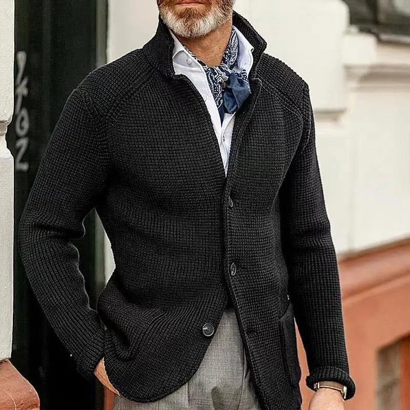 FashionNova - Strikket Casual Blazer for Menn med Stil Motelys