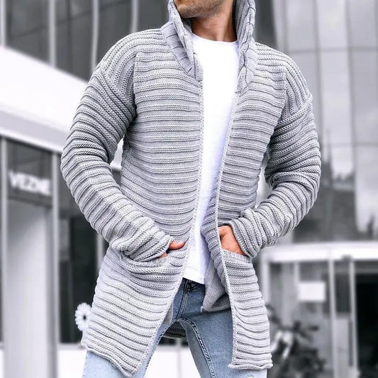UrbanChic - Mellomlang Cardigan for Menn i Moderne Stil Motelys
