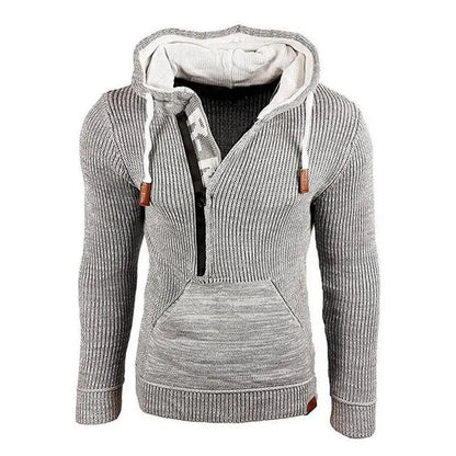 CozyWear - Strikket Hettegenser for Menn med Stil og Komfort Motelys
