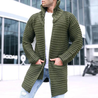 UrbanChic - Mellomlang Cardigan for Menn i Moderne Stil Motelys