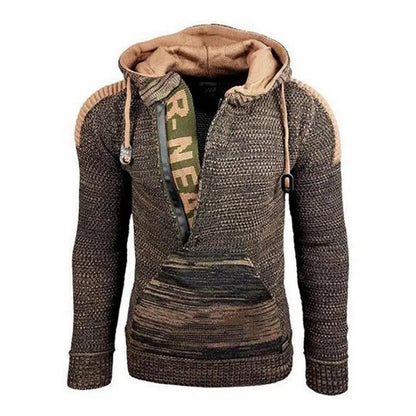 CozyWear - Strikket Hettegenser for Menn med Stil og Komfort Motelys