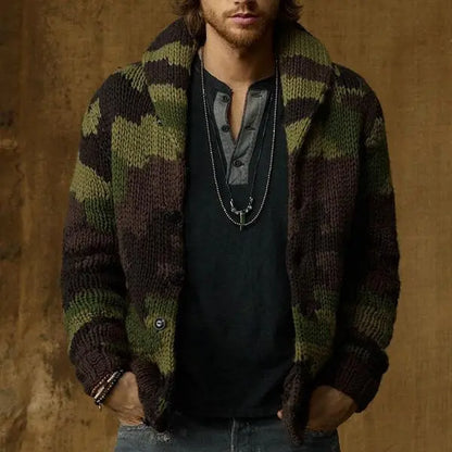 UrbanTrend - Camo Cardigan for Menn med Unik Stil Motelys