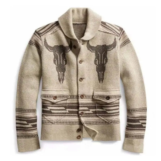 ChicThreads - Jacquard Cardigan for Menn i Elegant Design Motelys