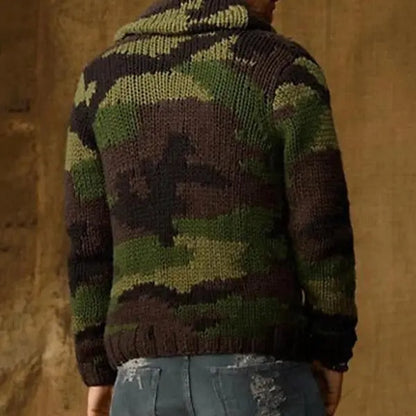 UrbanTrend - Camo Cardigan for Menn med Unik Stil Motelys
