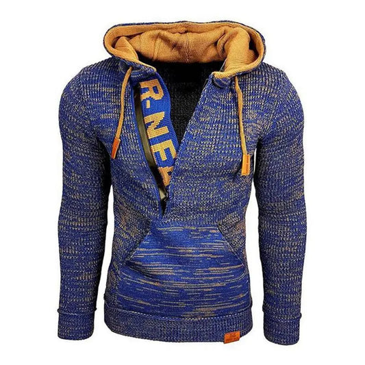CozyWear - Strikket Hettegenser for Menn med Stil og Komfort Motelys