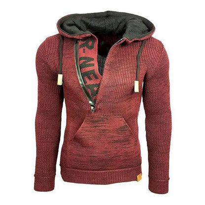 CozyWear - Strikket Hettegenser for Menn med Stil og Komfort Motelys