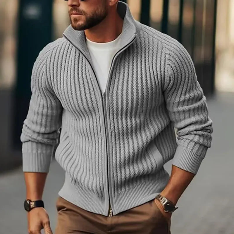 ChillWear - Langermet Cardigan for Menn i Klasse Motelys