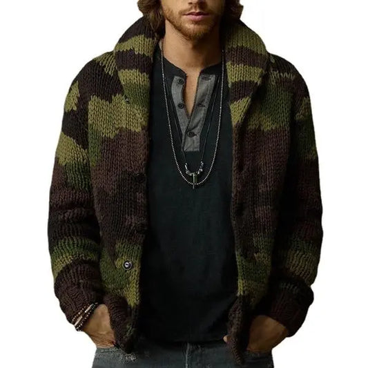 UrbanTrend - Camo Cardigan for Menn med Unik Stil Motelys