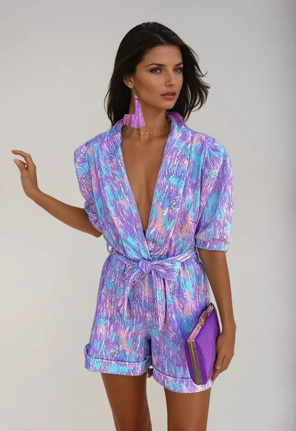 Fargerik jumpsuit for kvinner Motelys