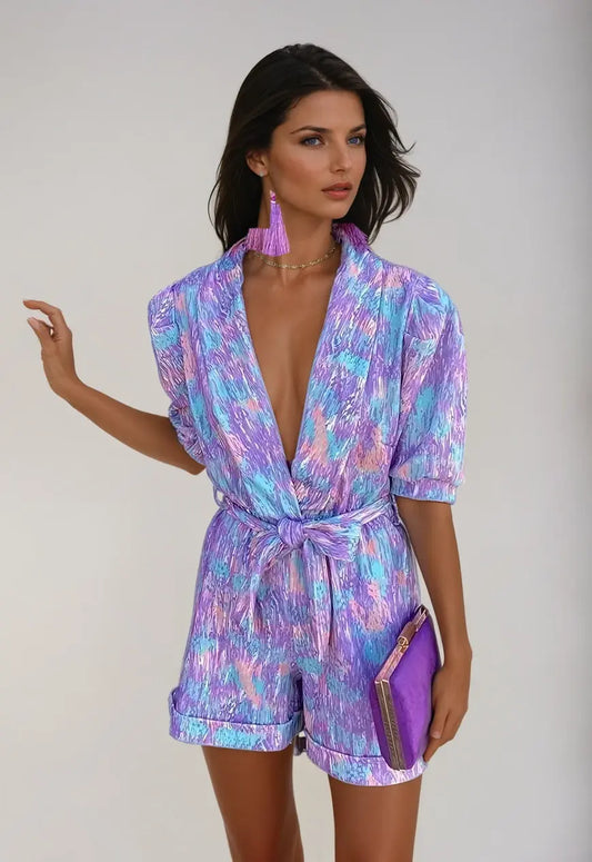 Fargerik jumpsuit for kvinner Motelys