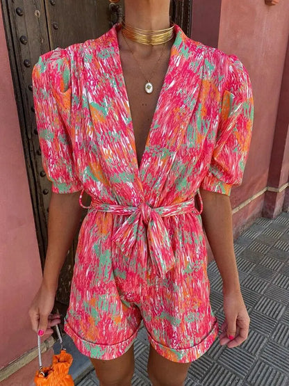 Fargerik jumpsuit for kvinner Motelys