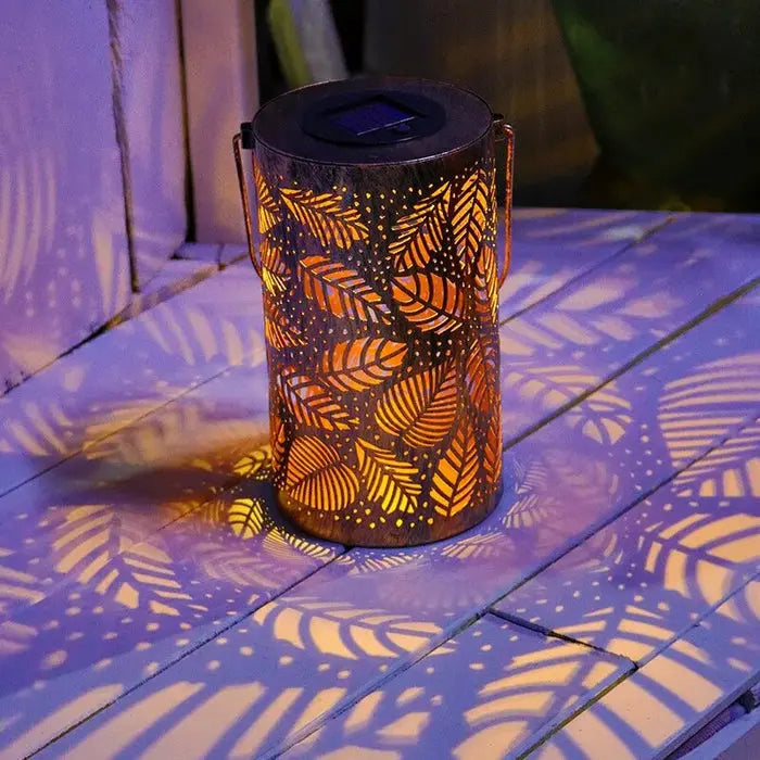 Dekorativ lykt med LED-bladdesign Motelys