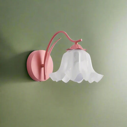FloralGleam - Retro Vegglampe med Blomster for Koselig Atmosfære Motelys