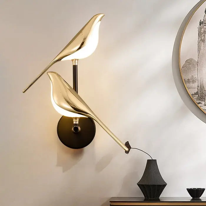 Vegglampe med Fugledesign Motelys