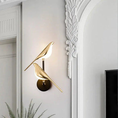 Vegglampe med Fugledesign Motelys