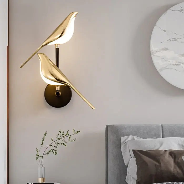 Vegglampe med Fugledesign Motelys