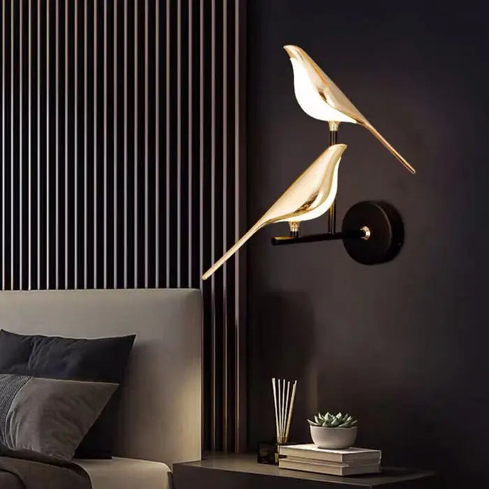 Vegglampe med Fugledesign Motelys